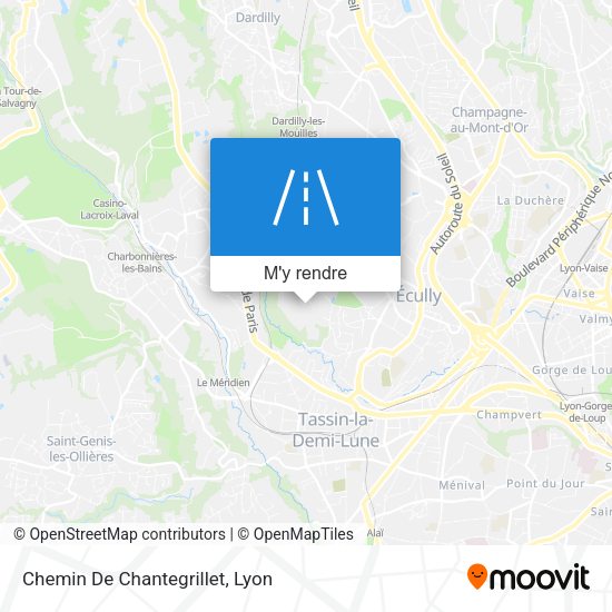 Chemin De Chantegrillet plan