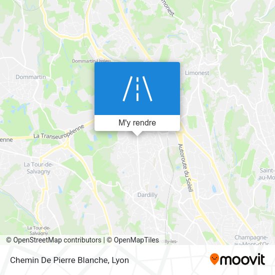 Chemin De Pierre Blanche plan