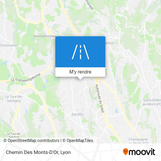 Chemin Des Monts-D'Or plan