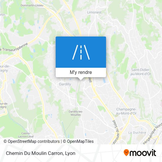 Chemin Du Moulin Carron plan