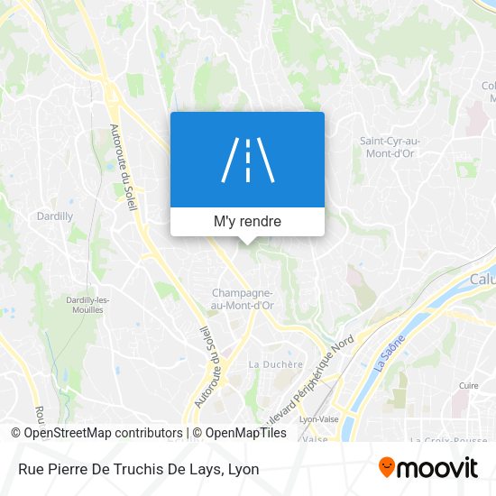 Rue Pierre De Truchis De Lays plan