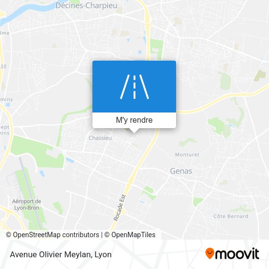 Avenue Olivier Meylan plan