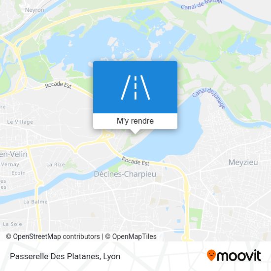 Passerelle Des Platanes plan