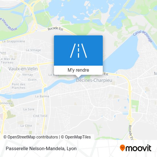 Passerelle Nelson-Mandela plan
