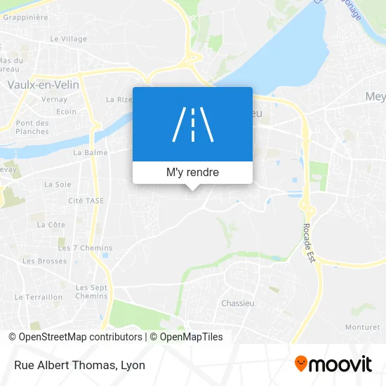 Rue Albert Thomas plan