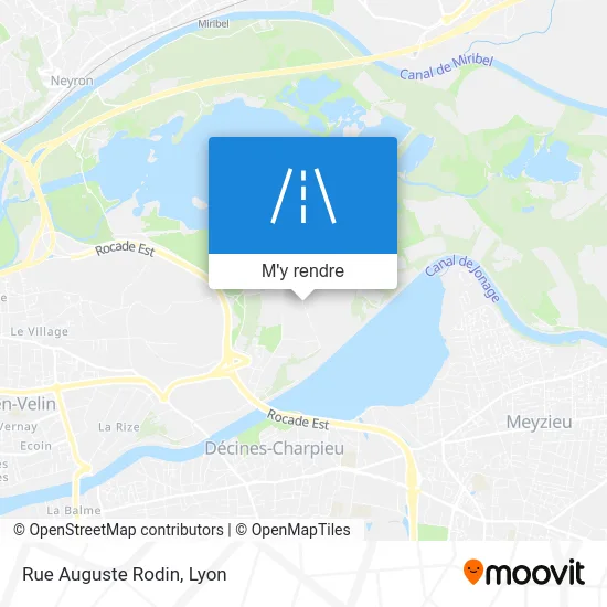Rue Auguste Rodin plan