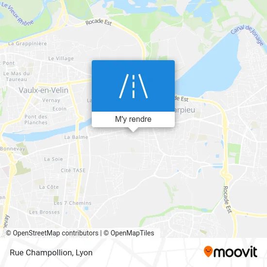 Rue Champollion plan