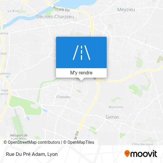 Rue Du Pré Adam plan