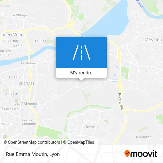 Rue Emma Moutin plan