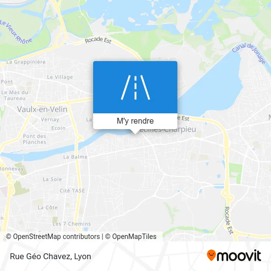 Rue Géo Chavez plan