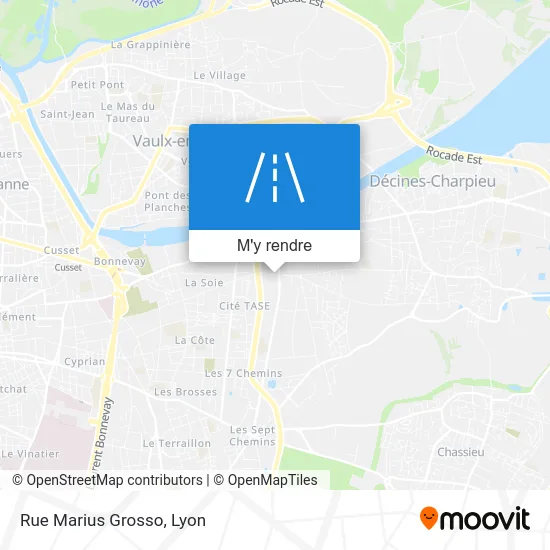 Rue Marius Grosso plan