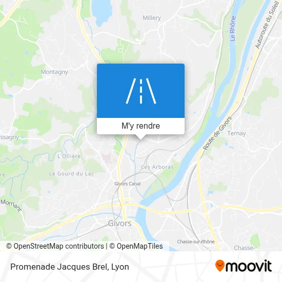 Promenade Jacques Brel plan