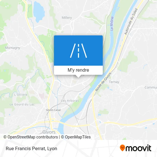 Rue Francis Perrat plan