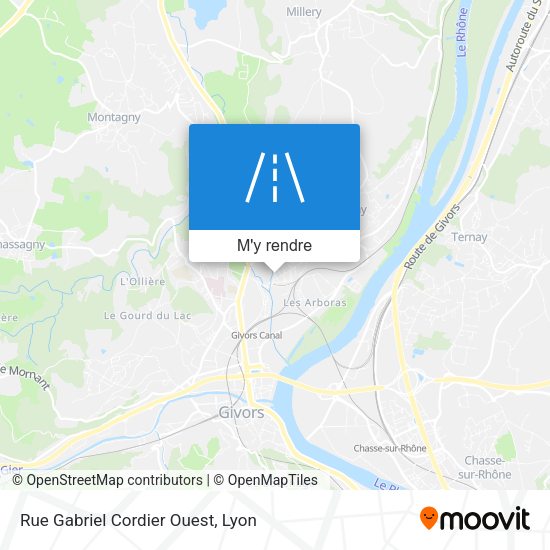 Rue Gabriel Cordier Ouest plan