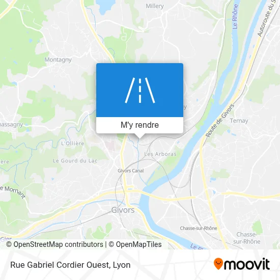 Rue Gabriel Cordier Ouest plan