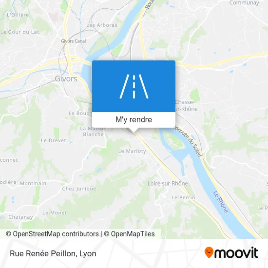 Rue Renée Peillon plan