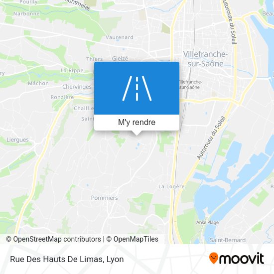 Rue Des Hauts De Limas plan