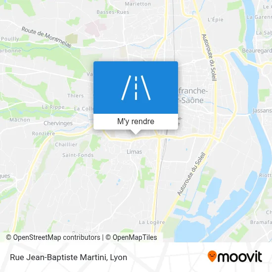 Rue Jean-Baptiste Martini plan