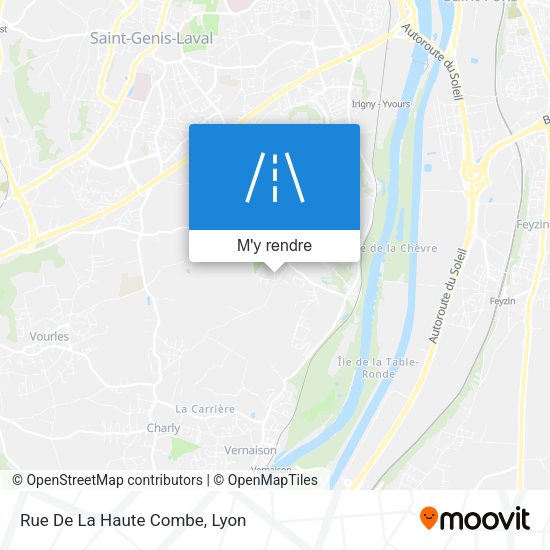 Rue De La Haute Combe plan