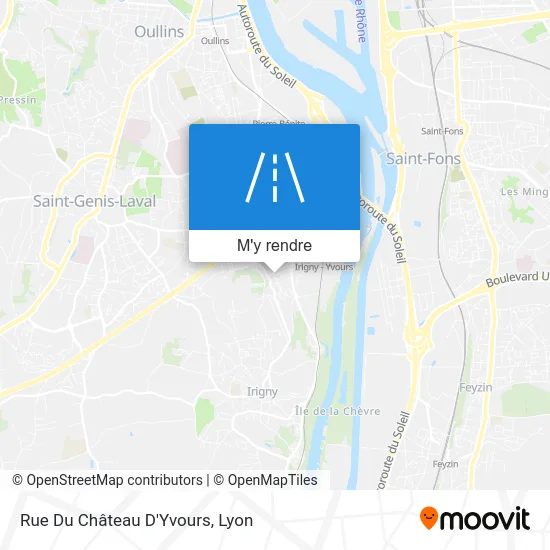 Rue Du Château D'Yvours plan