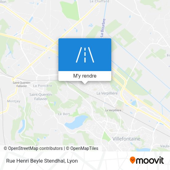 Rue Henri Beyle Stendhal plan