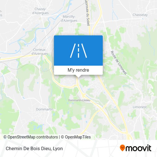 Chemin De Bois Dieu plan