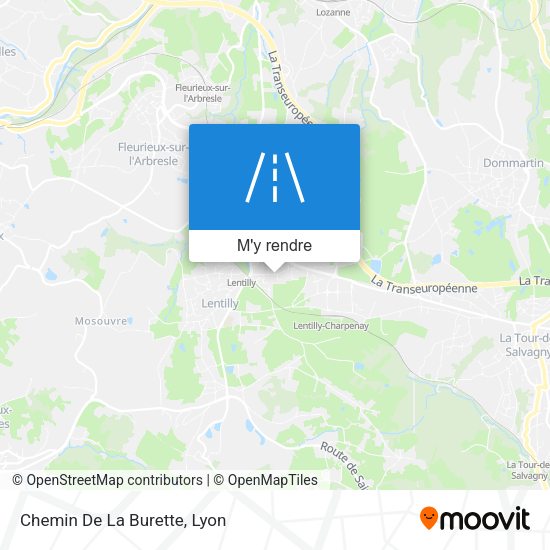Chemin De La Burette plan