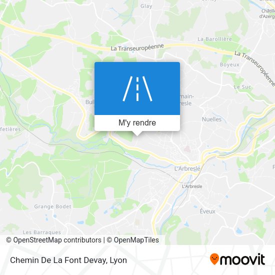 Chemin De La Font Devay plan