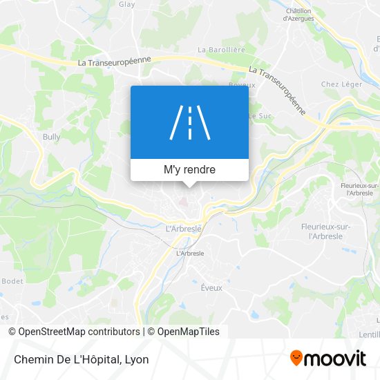 Chemin De L'Hôpital plan