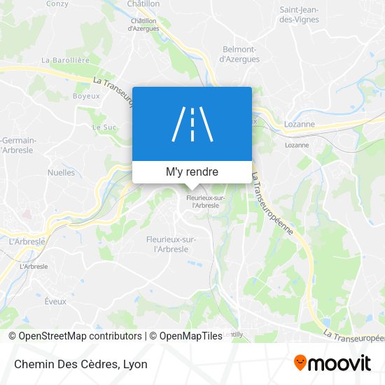Chemin Des Cèdres plan