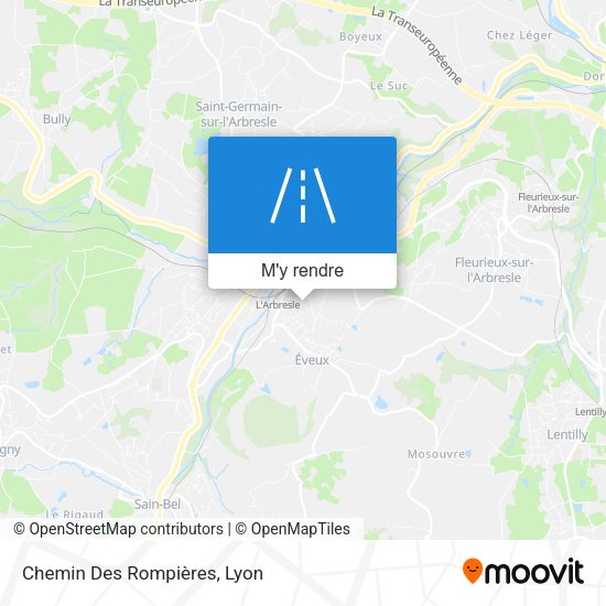 Chemin Des Rompières plan