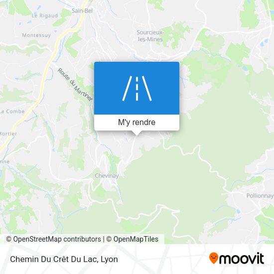 Chemin Du Crêt Du Lac plan