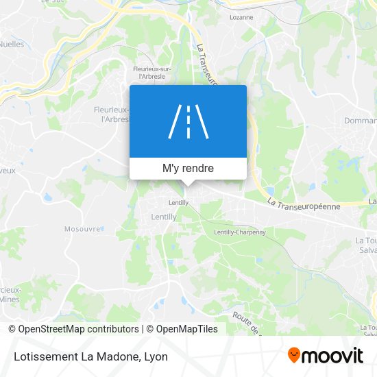 Lotissement La Madone plan