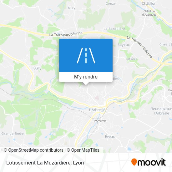 Lotissement La Muzardière plan