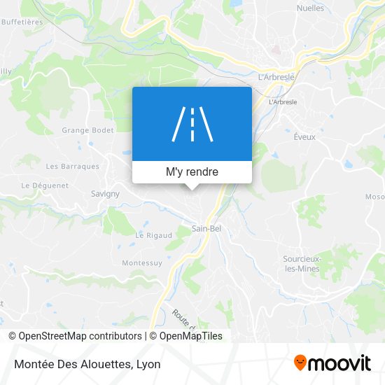 Montée Des Alouettes plan