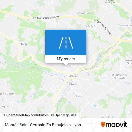 Montée Saint-Germain En Beaujolais plan