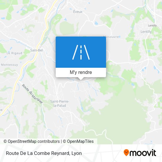 Route De La Combe Reynard plan