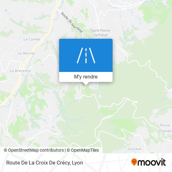 Route De La Croix De Crécy plan