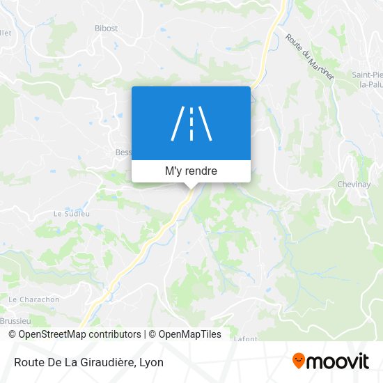 Route De La Giraudière plan