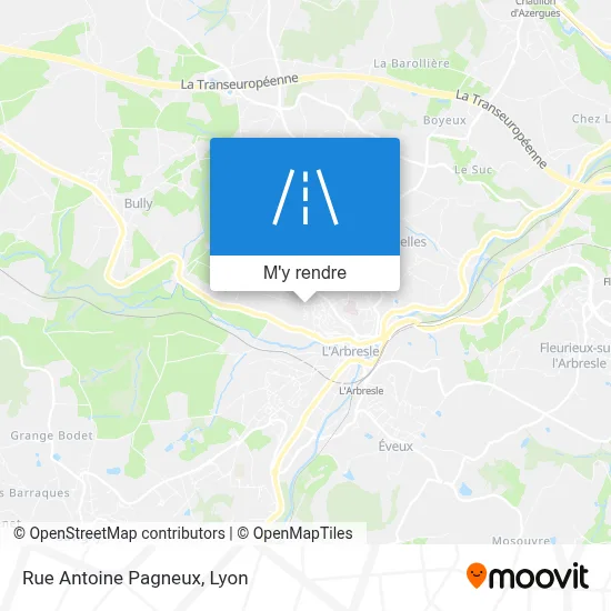 Rue Antoine Pagneux plan