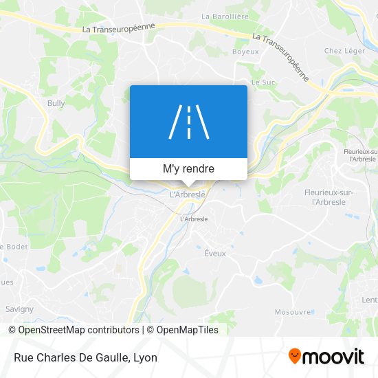 Rue Charles De Gaulle plan