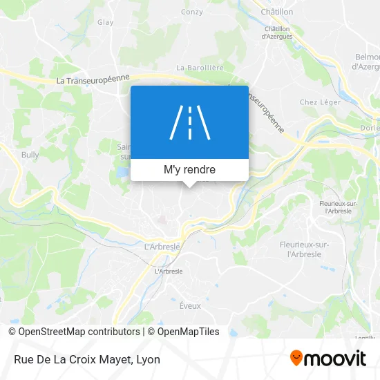 Rue De La Croix Mayet plan