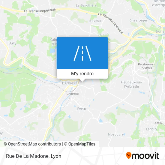 Rue De La Madone plan