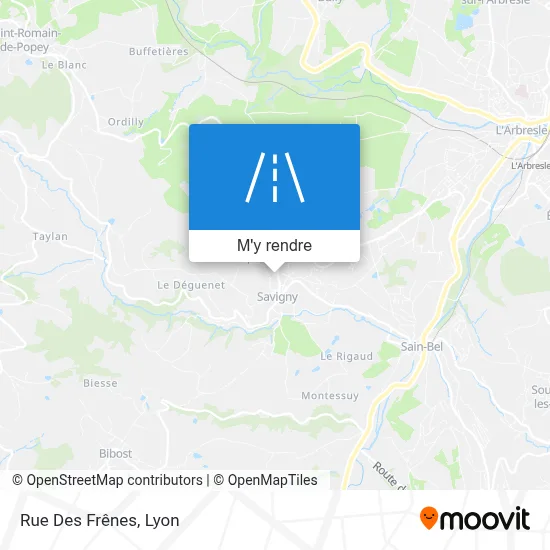 Rue Des Frênes plan