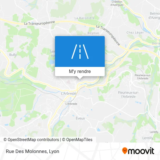 Rue Des Molonnes plan