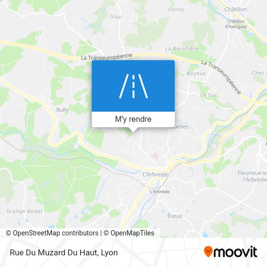 Rue Du Muzard Du Haut plan