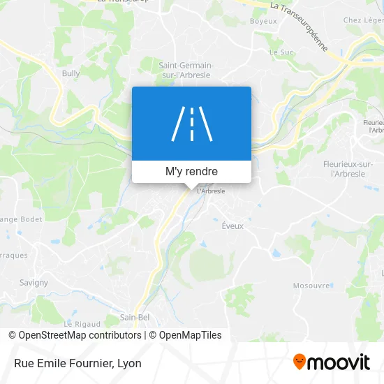 Rue Emile Fournier plan