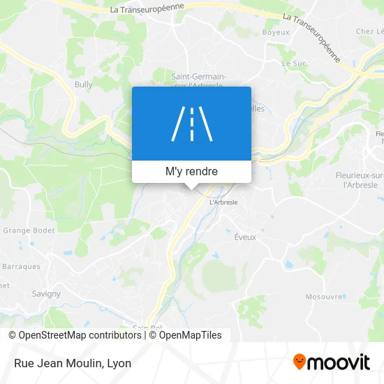 Rue Jean Moulin plan