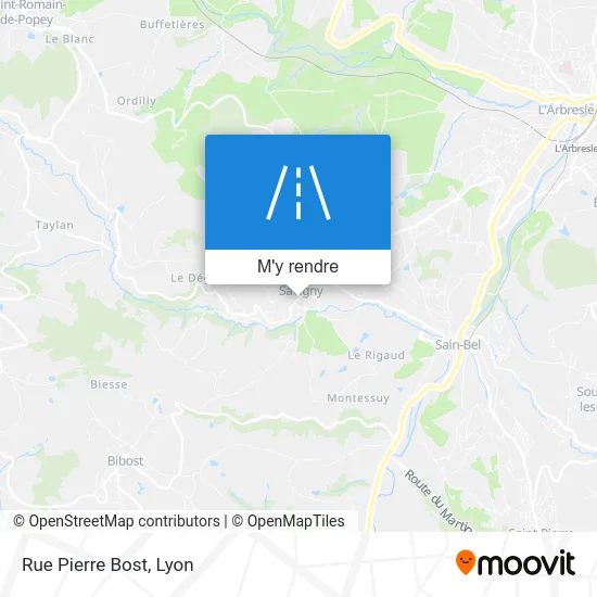 Rue Pierre Bost plan