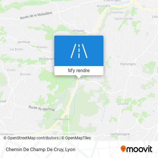 Chemin De Champ De Cruy plan